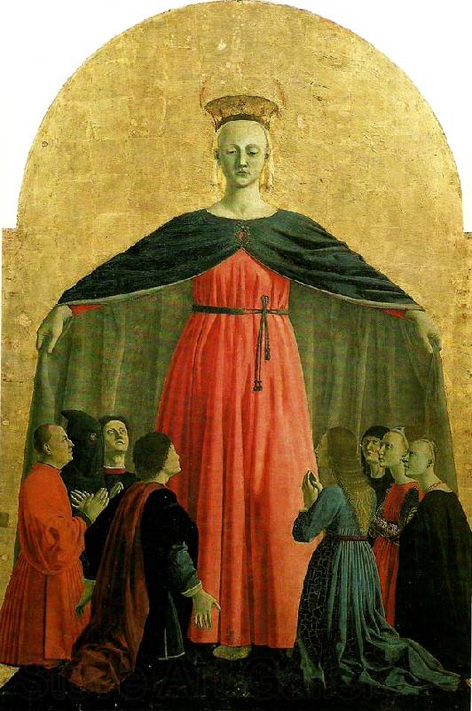 Piero della Francesca madonna della misericordia, central panel of the polyptych of the misericordia France oil painting art